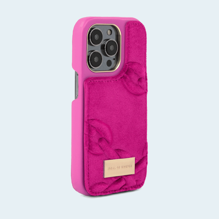 Ideal of Sweden Atelier Case For iPhone 14 Pro - Velour Hyper Pink