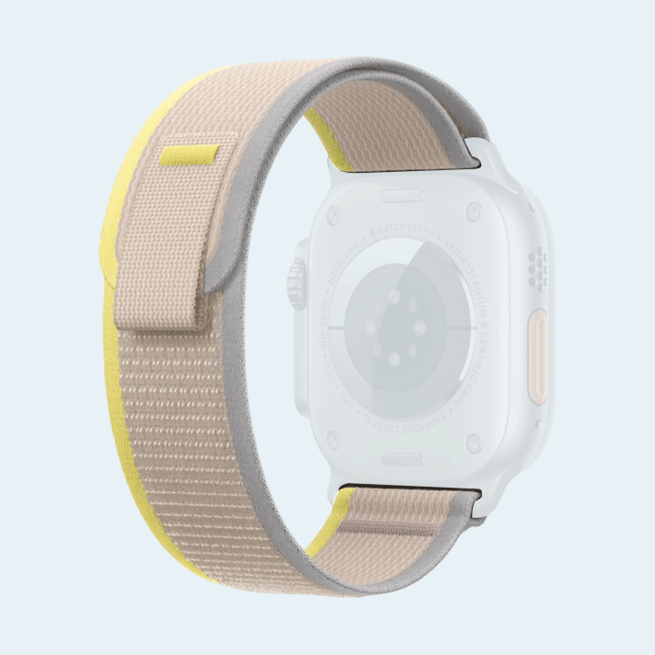 974 Bands Trail Loop Band for Apple Watch 42/44/45/49 Ultra - Yellow/Beige