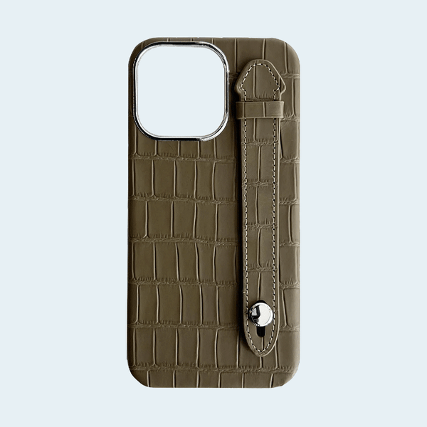 AA Cases Crocodile Case For iPhone 14 Pro Max 6.7 - Elephant Gray