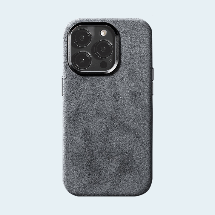 Alcantara MagSafe Case For iPhone 14 Pro - Grey