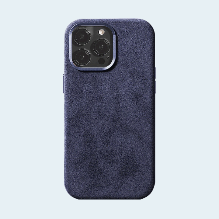 Alcantara MagSafe Case For iPhone 14 Pro - Purple