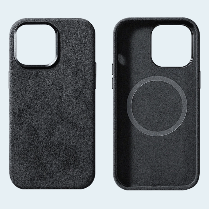 Alcantara MagSafe Case For iPhone 14 Pro Max - Black