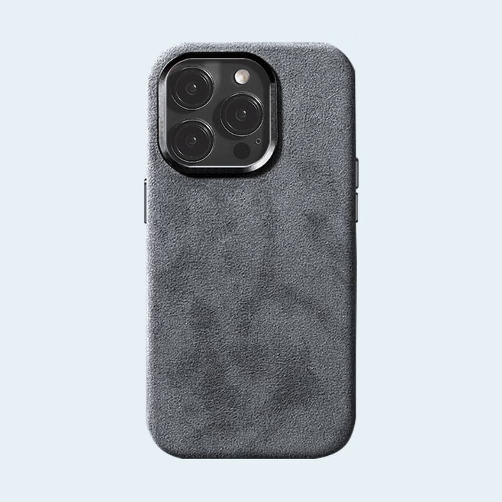 Alcantara MagSafe Case For iPhone 14 Pro Max - Grey