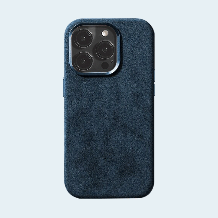 Alcantara MagSafe Case For iPhone 14 Pro Max - Sea Blue