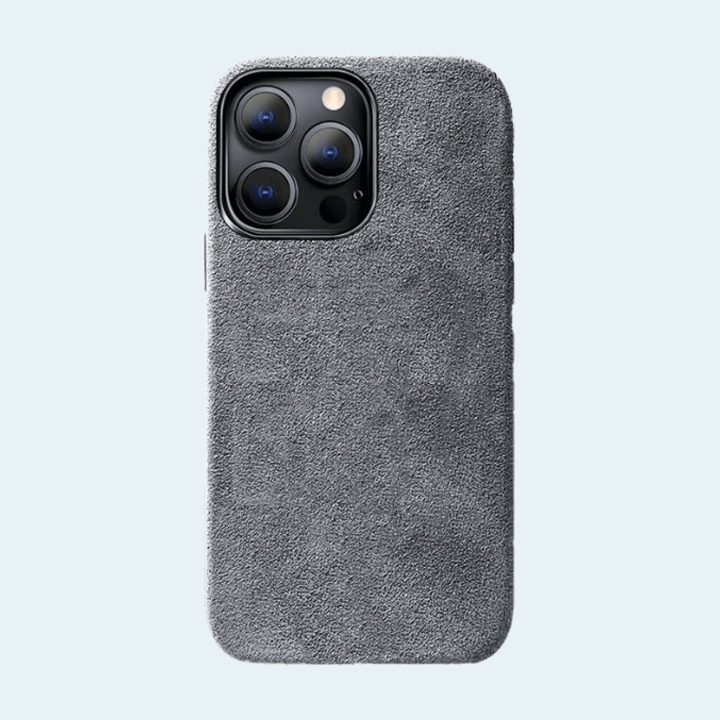 Alcantara MagSafe Case For iPhone 15 Pro - Grey