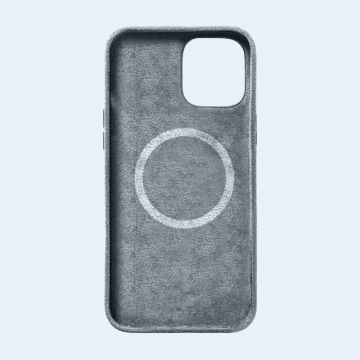 Alcantara MagSafe Case For iPhone 15 Pro - Grey