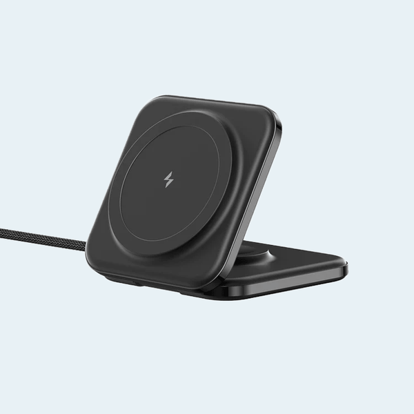 Amazingthing Explorer Pro 2-in-1 PD 17W Portable Wireless Charger with 1.2M USB-C to USB-C Cable EP2IN1SET - Black