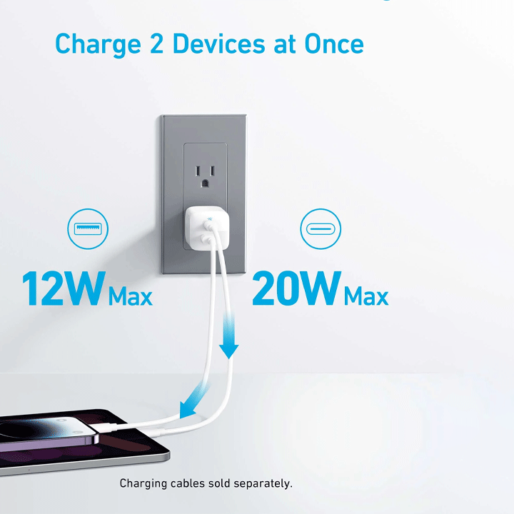 Anker 323 Charger 33W A2331K2 - White