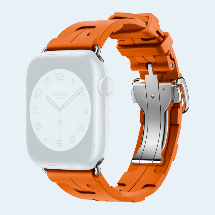 Apple Watch Hermes 45mm Strap Orange Kilim (MTJ03)