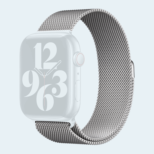 Apple Watch Strap Milanese Loop 45mm - Silver