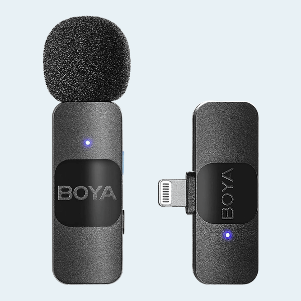 Boya BY-V1 Ultracompact 2.4GHz Wireless Microphone System For iOS