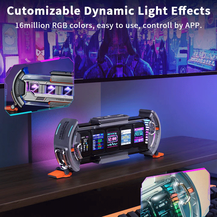 Divoom Times Gate Pixel Art Informative Display