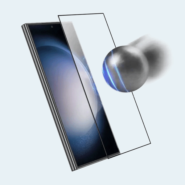 Green Samsung Galaxy S24 Ultra 9H Crystal Shield Fingerprint Unlock Tempered Glass