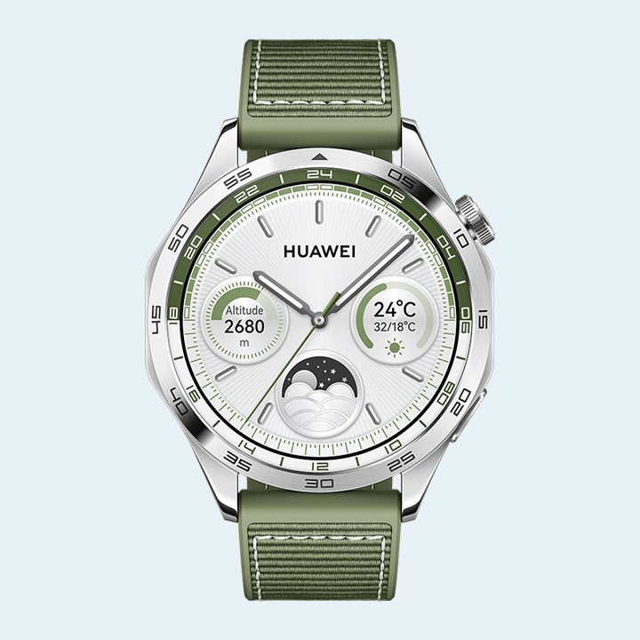 Huawei Watch GT 4 46mm Green - Green Woven Strap