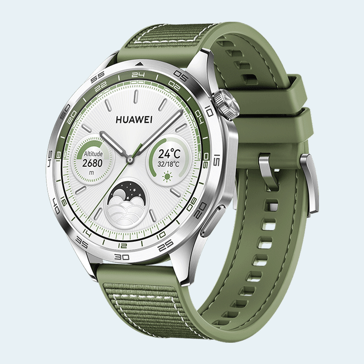 Huawei Watch GT 4 46mm Green - Green Woven Strap