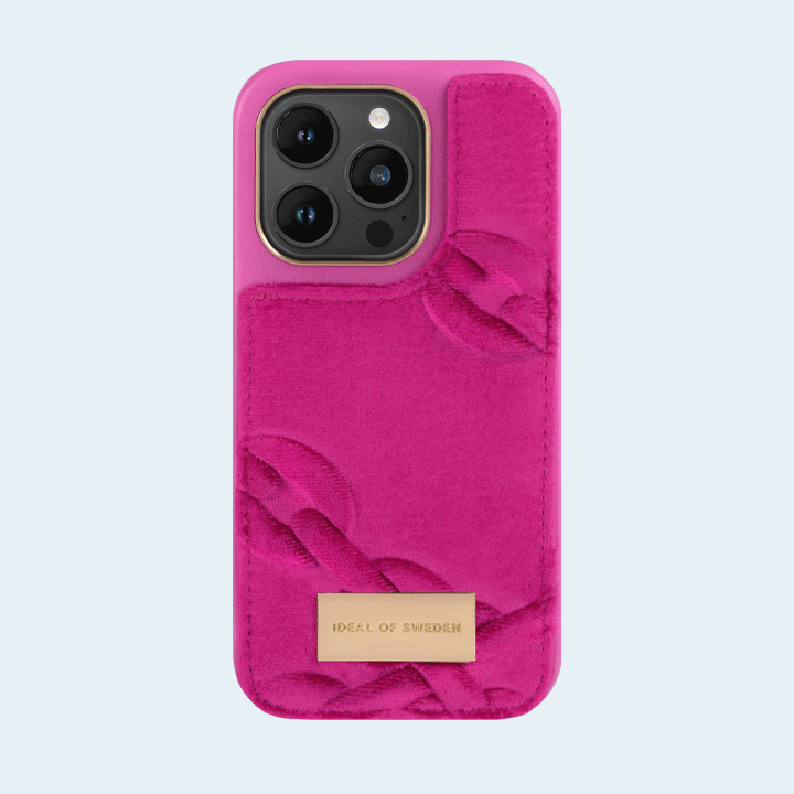 Ideal of Sweden Atelier Case for iPhone 14 Pro Max - Velour Hyper Pink