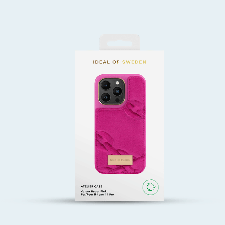 Ideal of Sweden Atelier Case for iPhone 14 Pro Max - Velour Hyper Pink