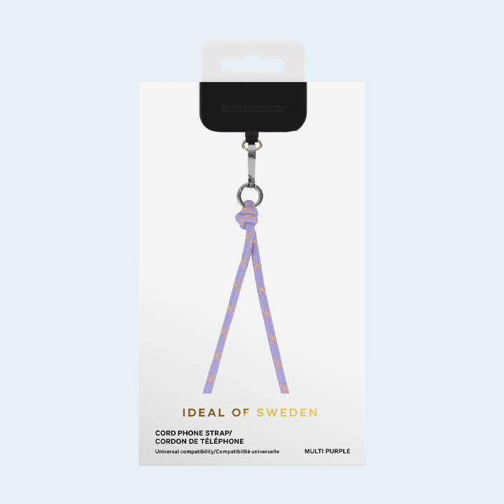 Ideal of Sweden Cord Phone Strap - Multi Purple