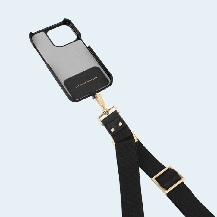 Ideal Of Sweden Webbing Lanyard -black Gold (Patch)