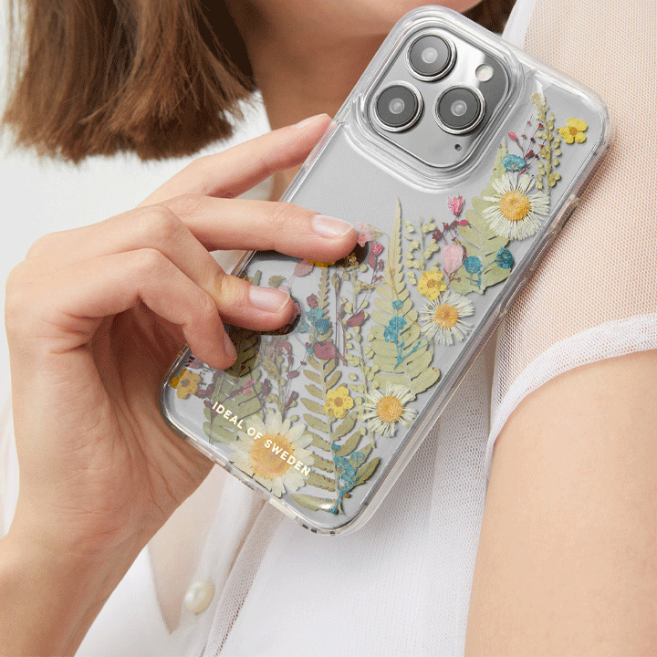 Ideal of Sweden Clear Case For iPhone 14 Pro - Summer Meadow