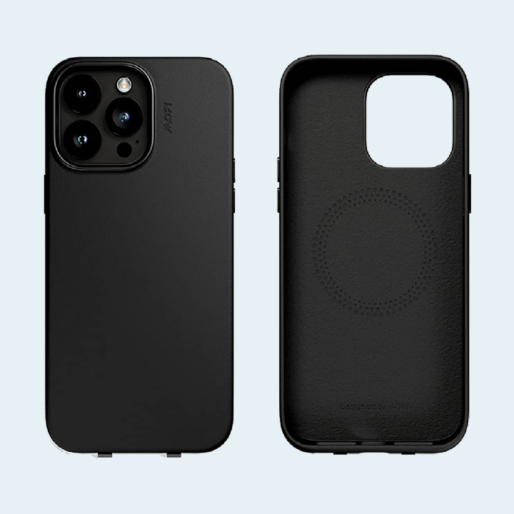 Moft Snap Vegan Leather Phone Case For iPhone 14 Pro - Black