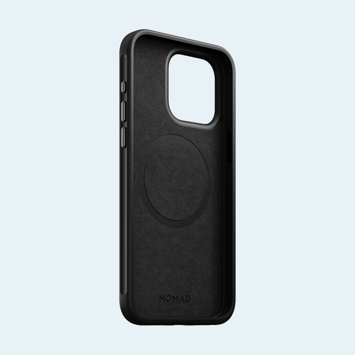 Nomad Modern Leather Case iPhone 15 Pro Max - Black