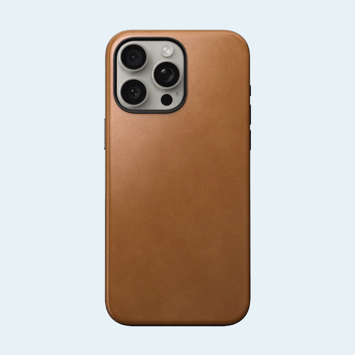 Nomad Modern Leather Case iPhone 15 Pro Max - English Tan