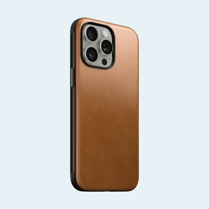 Nomad Modern Leather Case iPhone 15 Pro Max - English Tan