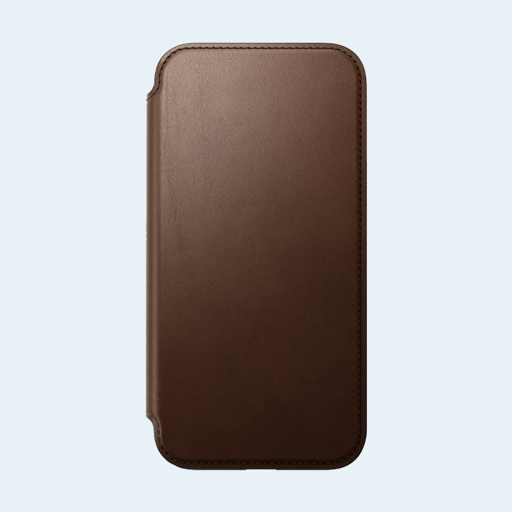 Nomad Modern Leather Folio iPhone 15 Pro Max - Brown