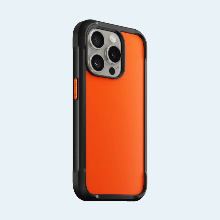 Nomad Rugged Case For iPhone 15 Pro - Ultra Orange