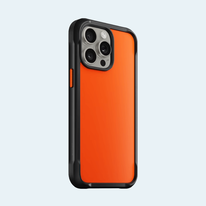 Nomad Rugged Case For iPhone 15 Pro Max - Ultra Orange