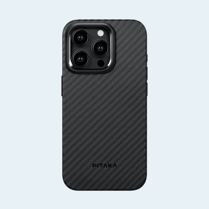 Pitaka Magez Case 4 For iPhone15 Pro 6.1 1500D - Black/Grey Twill