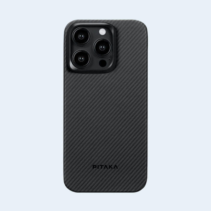 Pitaka Magez Case 4 For iPhone15 Pro 6.1 600D - Black/Grey Twill