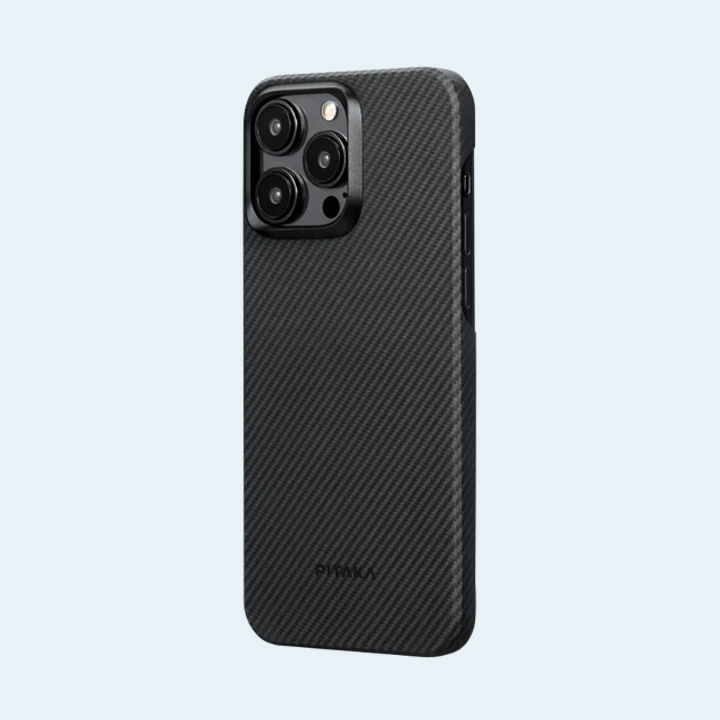 Pitaka Magez Case 4 For iPhone15 Pro 6.1 600D - Black/Grey Twill