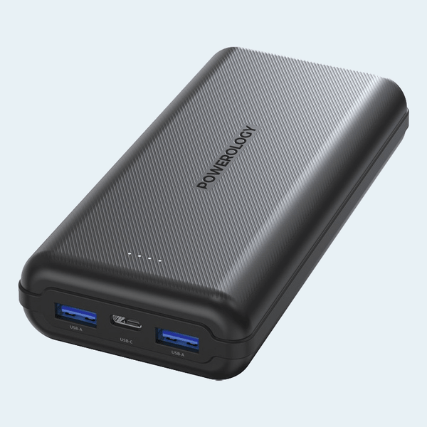 Powerology Powerbank 20000mAh with PD & QC 3.0 - Black