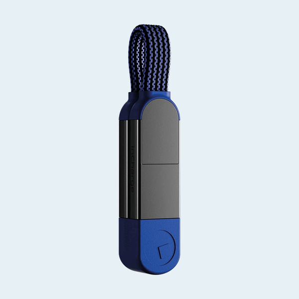 Rolling Square InCharge X USB C to Lightning Cable - Sapphire Blue