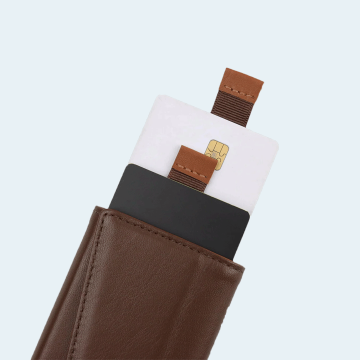 THE FRENCHIE CO 41M-RM Speed Wallet - Mocha