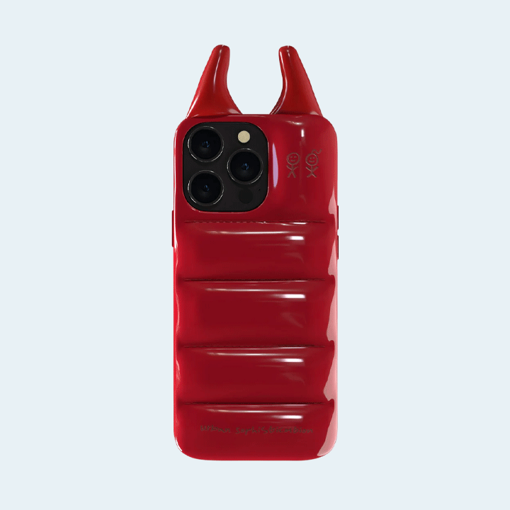 The Puffer Case by Urban Sophestication For Apple iPhone 15 Pro - Devil