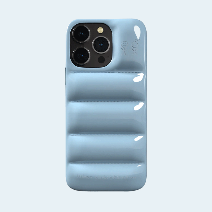 The Puffer Case by Urban Sophestication For Apple iPhone 15 Pro - Endless Sky