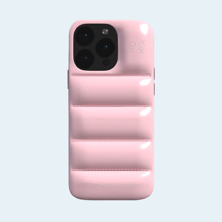 The Puffer Case by Urban Sophestication For Apple iPhone 15 Pro - Pink Gloss