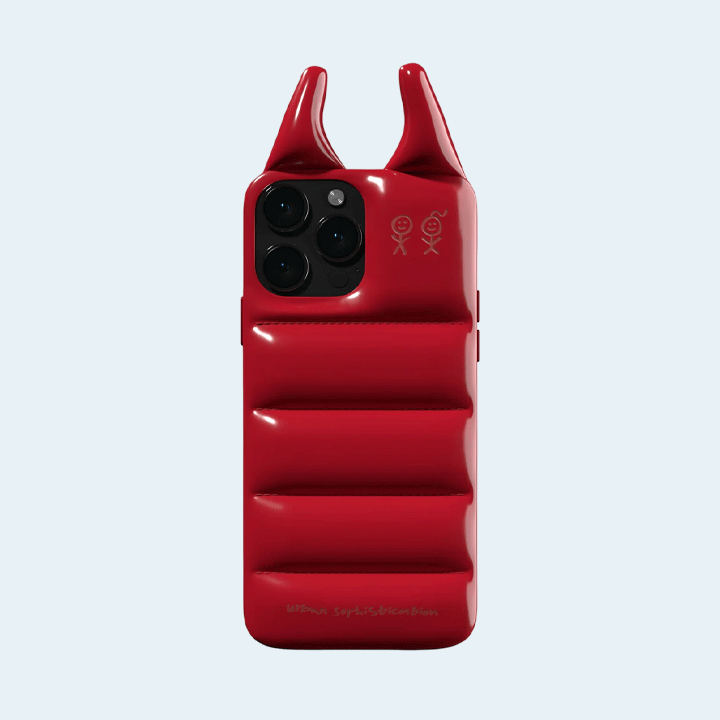 The Puffer Case by Urban Sophestication For Apple iPhone 15 Pro Max - Devil