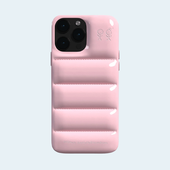 The Puffer Case by Urban Sophestication For Apple iPhone 15 Pro Max - Pink Gloss