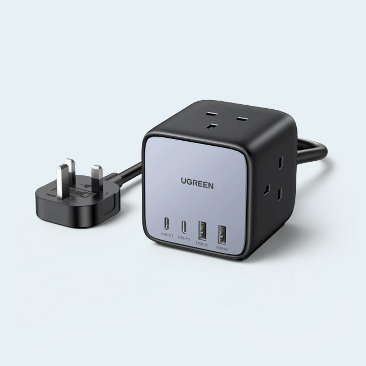 UGREEN 65W Diginest Cube Wall Charger 2C2A UK - Black