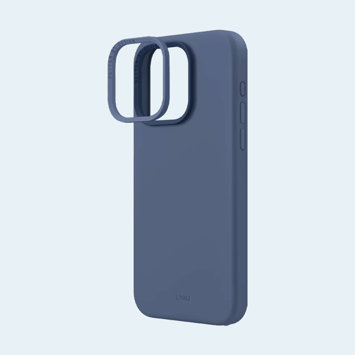 Uniq Hybrid MagClick Charging Lino Hue Case For iPhone 15 Pro Max - Navy