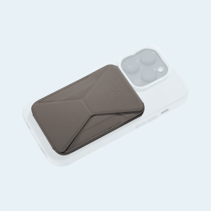 Moft Snap on Phone Stand & Wallet MOVAS Compatible with MagSafe - Taupe