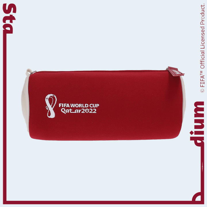 FWC Qatar 2022 Pencil Case with Event Name and Word 1007-001MR - Maroon