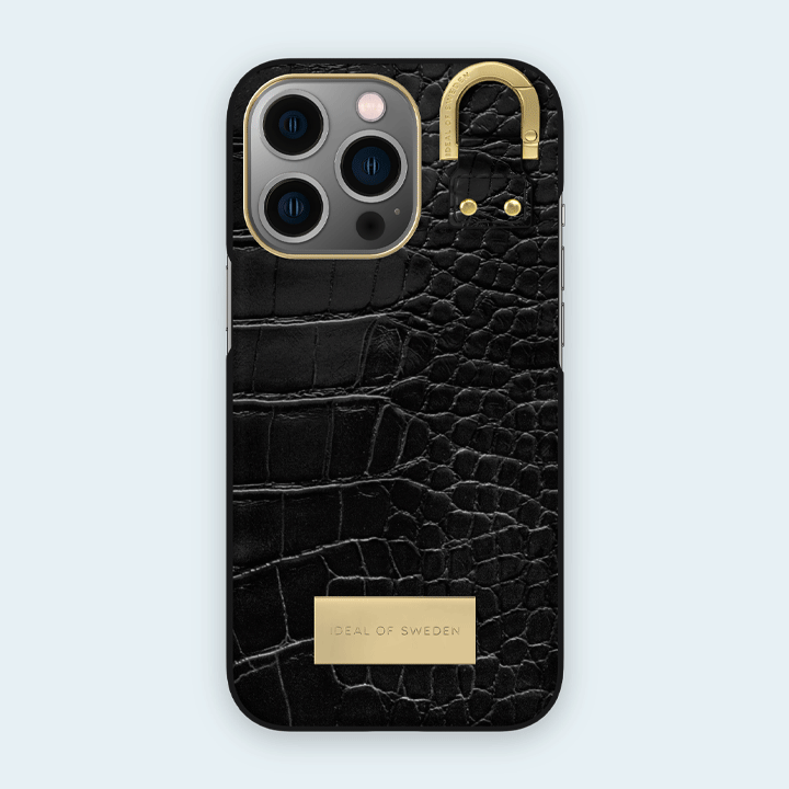 Ideal of Sweden Atelier Case for iPhone 14 Pro - Black Croco