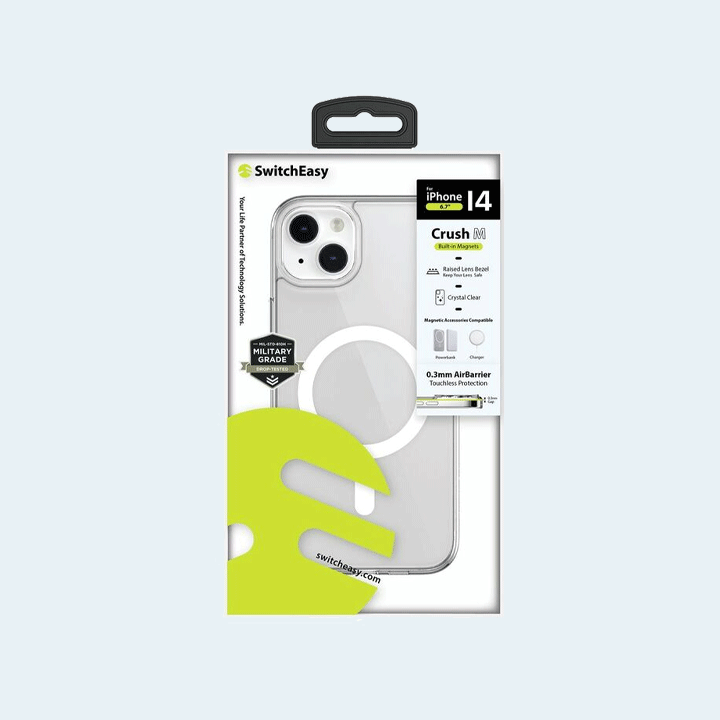 SwitchEasy Crush with MagSafe Case for iPhone 14 Plus (SPH067015TR22) - Transparent