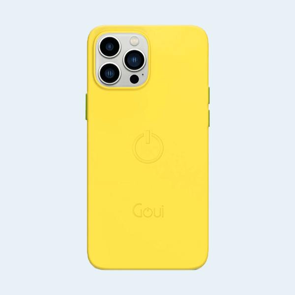 Goui Magnetic Case for iPhone 14 Pro 6.1 inch with Magnetic Bars - Sunshine Yellow
