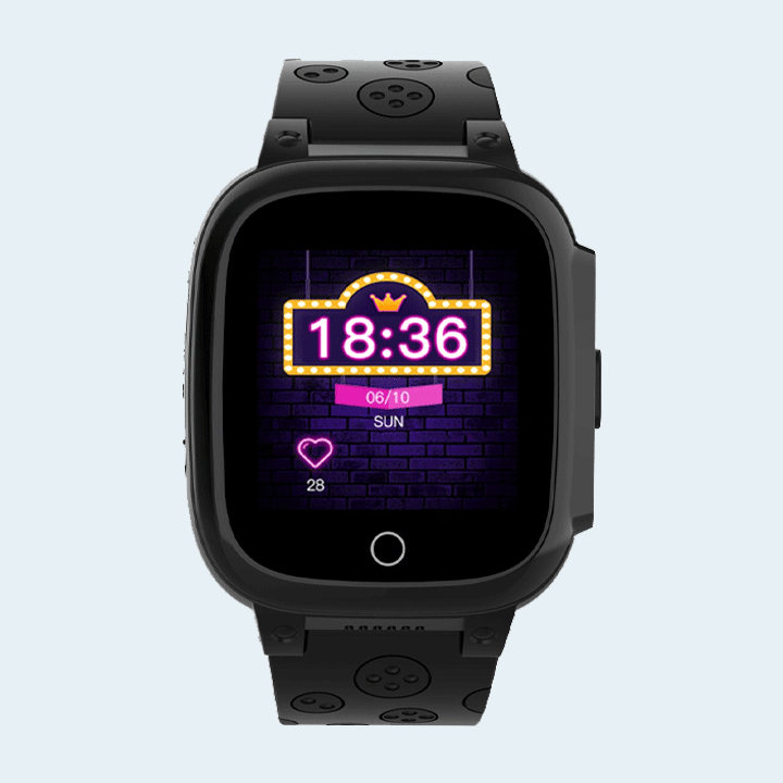Pogo Kids 4G GPS Smart Watch - Black